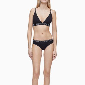 Calvin Klein CK One Lightly Lined Wireless Bra & Thong Set Size XS